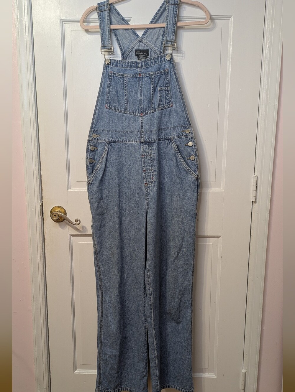 Vintage Y2K No Boundaries Blue Denim Overalls Coveralls With Pockets